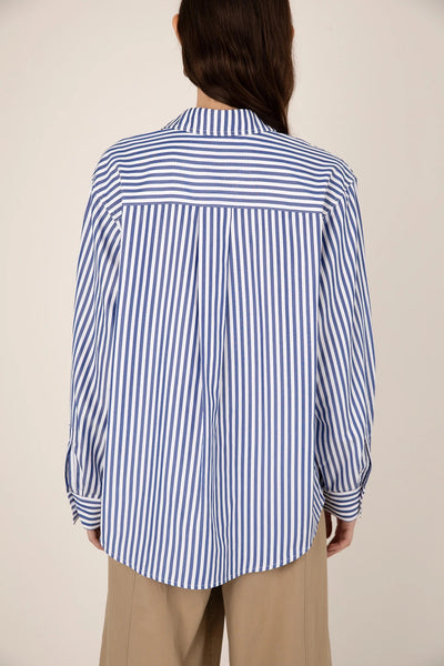VI.VE.RE Ember Stripe Shirt - Blue
