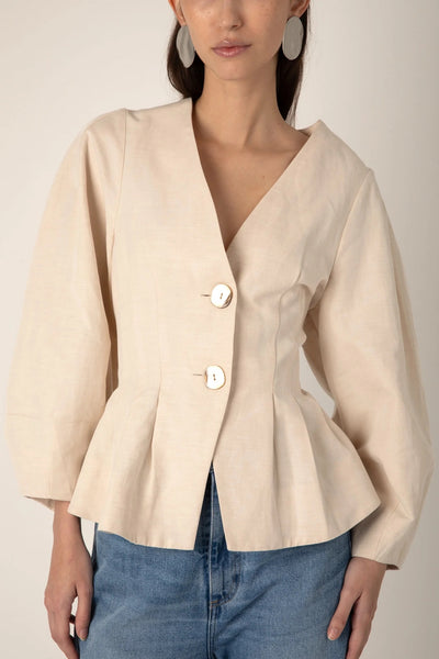 VI.VE.RE Hazel Jacket - Ecru