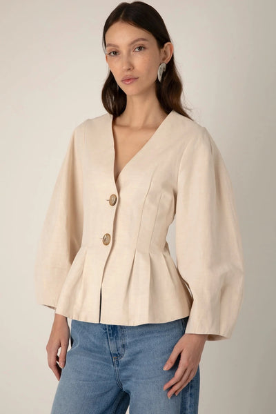 VI.VE.RE Hazel Jacket - Ecru