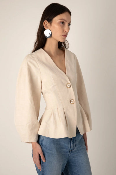 VI.VE.RE Hazel Jacket - Ecru
