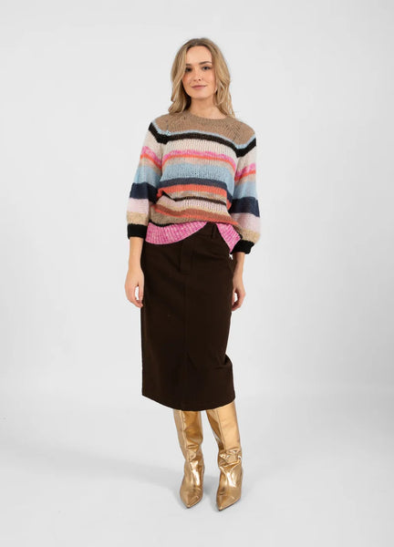 Coster Copenhagen Stripe Knit Jumper - Multi