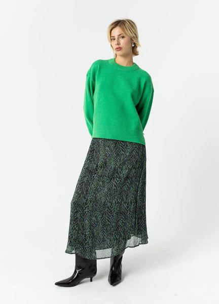 Coster Copenhagen Round Neck Sweater - Lush Green