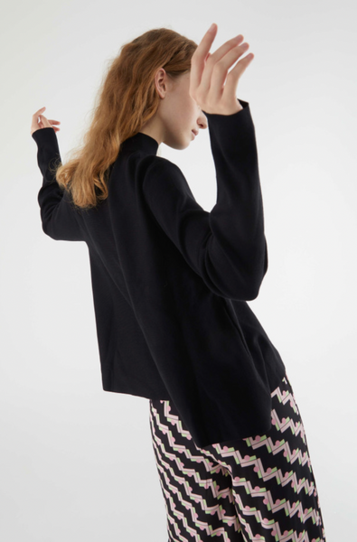Compania Fantastica High Neck Knit - Black