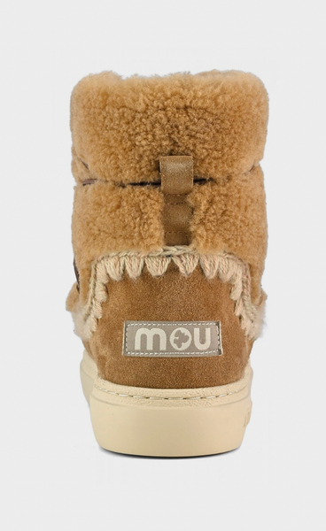 Mou Footwear Eskimo Sneaker Bold Lace Up - Tan