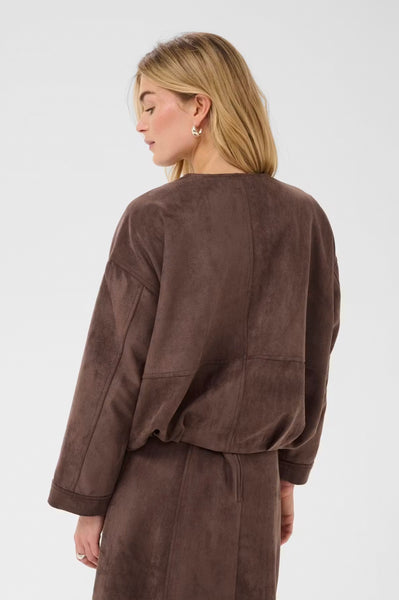 Saint Tropez ShadowSZ Casual Jacket - Chocolate Brown