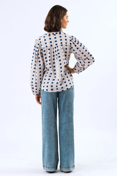 Lollys Laundry SimaLL Print Shirt - Creme