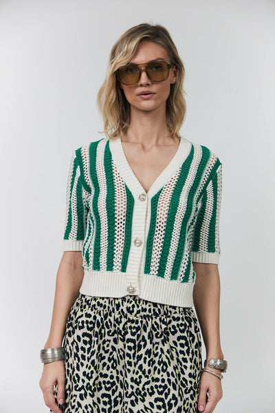 Lollys Laundry SivaLL Knit Cardigan - Green