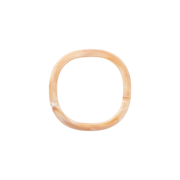 Vanessa Baroni Soft Edge Bangle - Creme Brûlée Marble