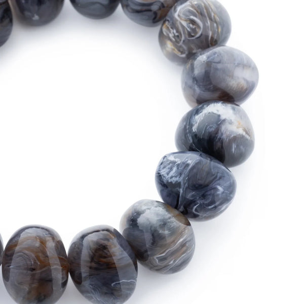 Vanessa Baroni Stone Flex Bracelet - Blue Jeans Marble