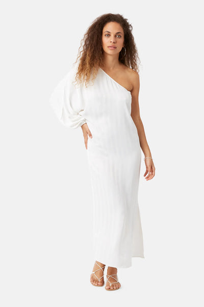 Traffic People One Shoulder Bianca Dress - White