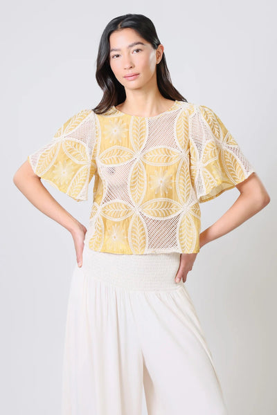 Traffic People Rene Blouse - Yellow
