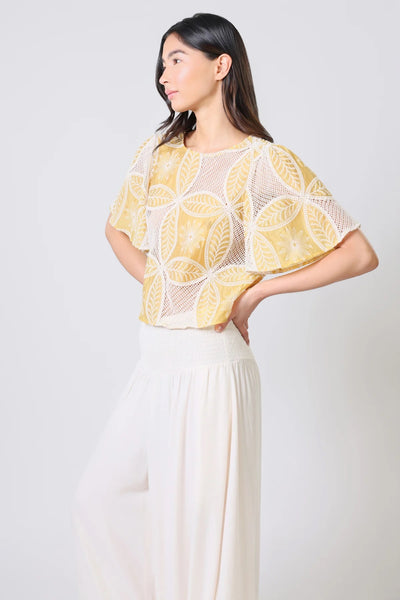 Traffic People Rene Blouse - Yellow
