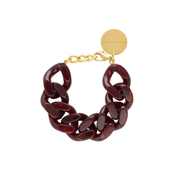 Vanessa Baroni Great Bracelet Marble - Bordeaux