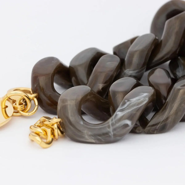 Vanessa Baroni Great Bracelet - Dark Brown Marble