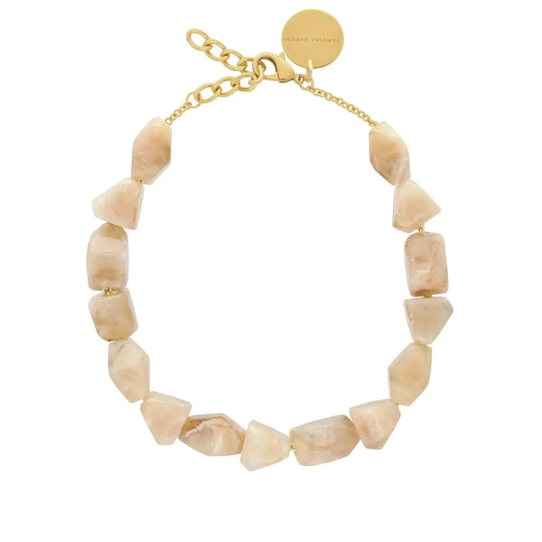 Vanessa Baroni Sone Shared Necklace - Honey Marble