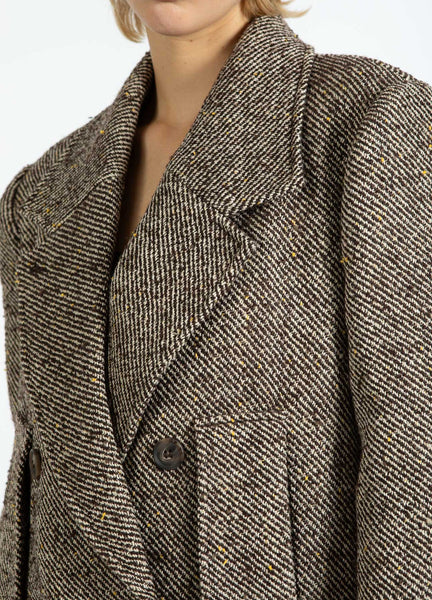 Coster Copenhagen Tweed Wool Jacket - Graphic Tweed