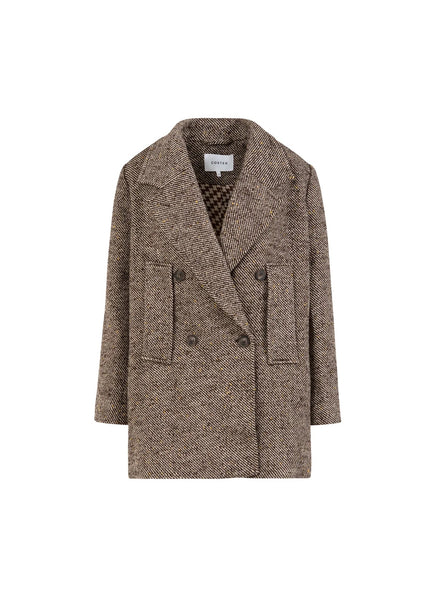 Coster Copenhagen Tweed Wool Jacket - Graphic Tweed