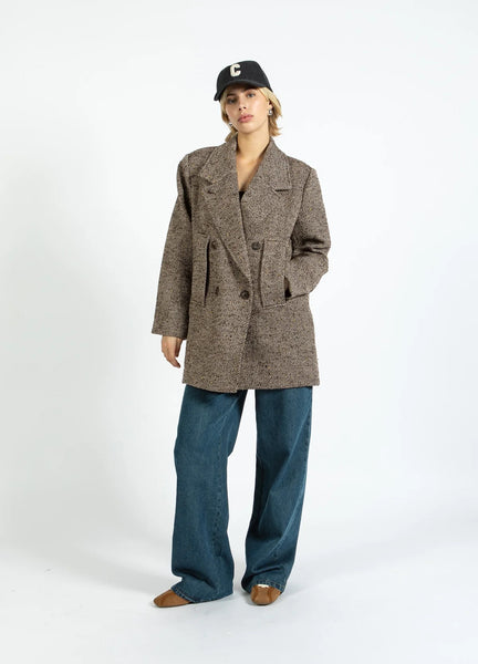 Coster Copenhagen Tweed Wool Jacket - Graphic Tweed