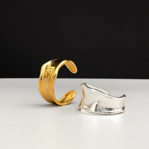 Orelia Jewellery Statement Organic Molten Metal Cuff - Gold