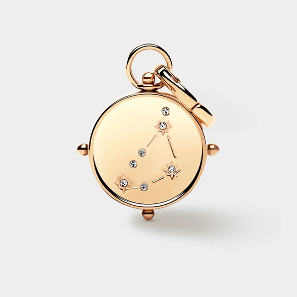 COLURi Zodiac Double Sided 'Capricorn' Charm - Gold Plated