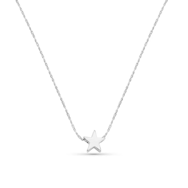 Orelia Micro star Collar Necklace - Silver
