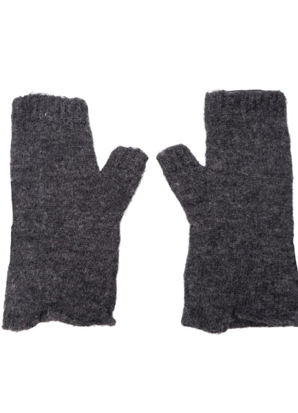 Black Colour BCDELL Short Handwarmers - Dk. Gray Melange