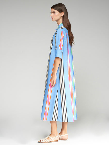 Vilagallo Stripe Izzy Dress - Seersucker