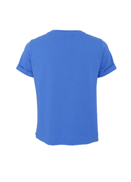 Black Colour BCMay Short Sleeve T-Shirt - Ultra Blue