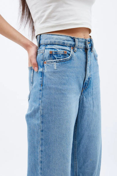Dr Denim Echo Straight Leg Jeans - Blue Jay