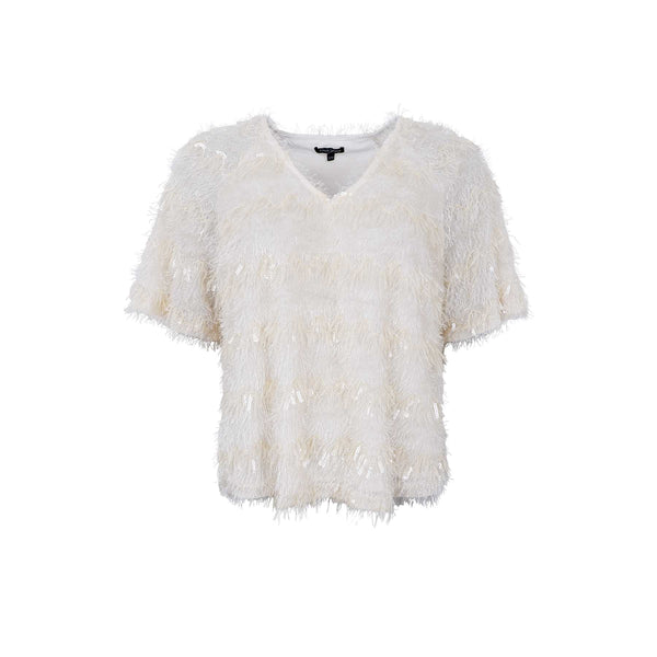 Black Colour BCFitz Blouse - Off White