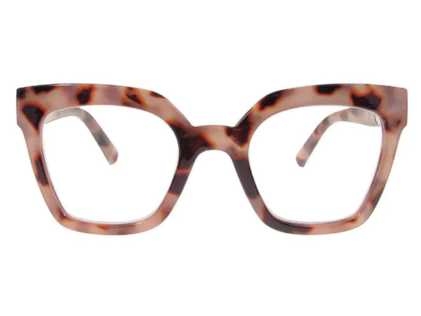 Goodlookers Jaye Reading Glasses - Pink Tortoiseshell