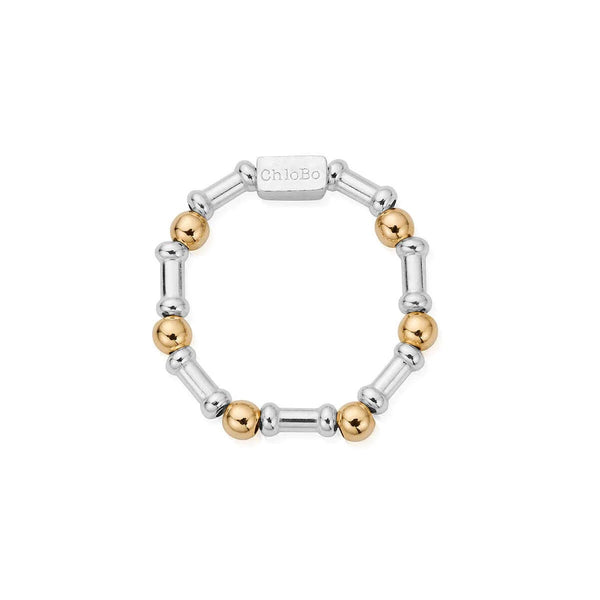 ChloBo Mixed Metal Rhythm of Water Ring - Gold & Silver