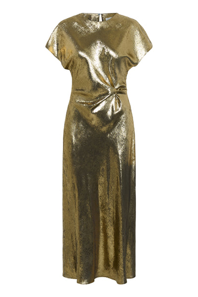 Soaked In Luxury SLMirmir Dress - Golden Surface
