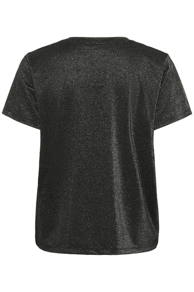 Saint Tropez HagaSZ Shimmer T-Shirt - Black