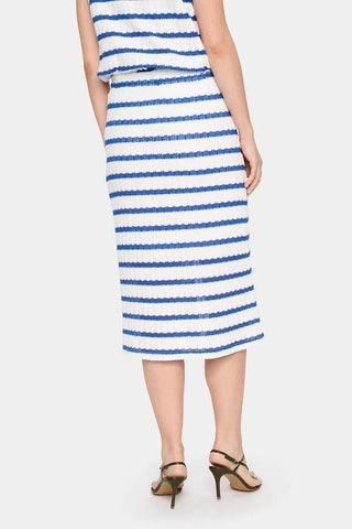 Saint Tropez EsmereSZ Knit Skirt - Blue Stripe