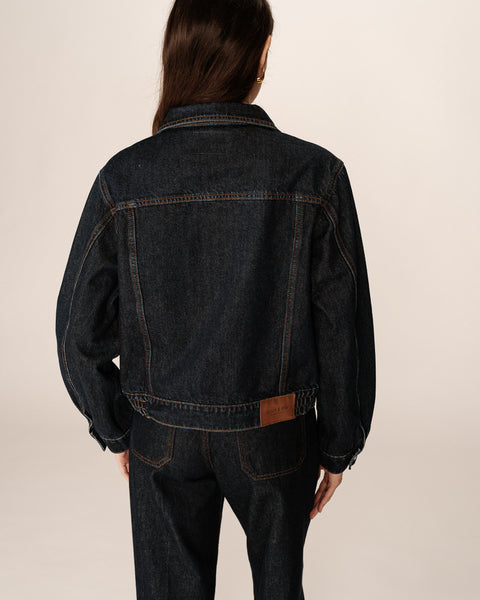 Grace & Mila Primrose Denim Jacket - Dark Denim