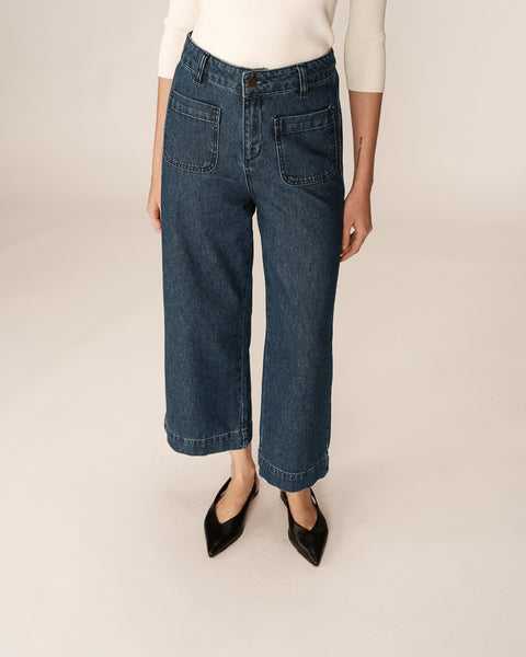 Grace & Mila Joe 7/8 Jeans - Medium Blue Denim