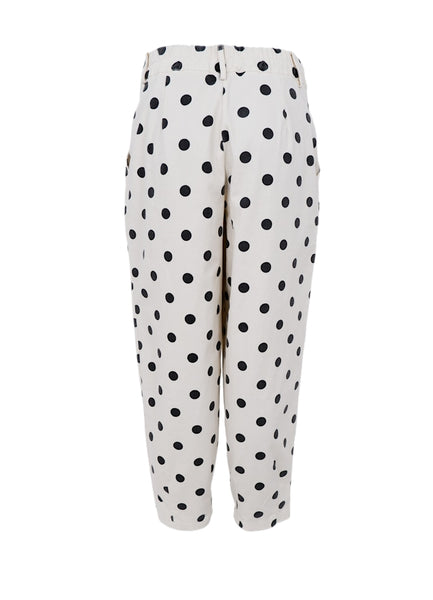 Black Colour BCEllie Barrel Pants - Polka Dot