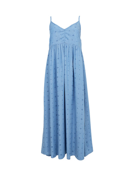 Black Colour BCLyra Denim Blue Maxi Dress