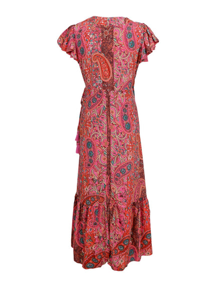 Black Colour BCLuna Flared Wrap Dress - Scarlett Berry