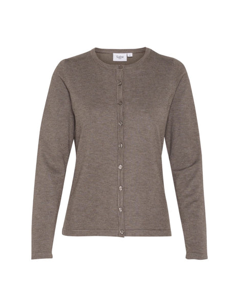 Saint Tropez Mila Knitted Cardigan - Iron Melange