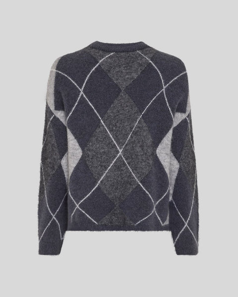 MSCH Copenhagen Hope Check Pullover - Grey