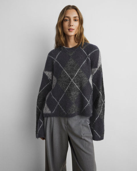 MSCH Copenhagen Hope Check Pullover - Grey