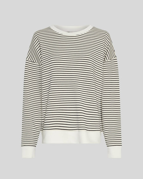 MSCH Copenhagen Lma Q Sweatshirt - Oatmeal / Black