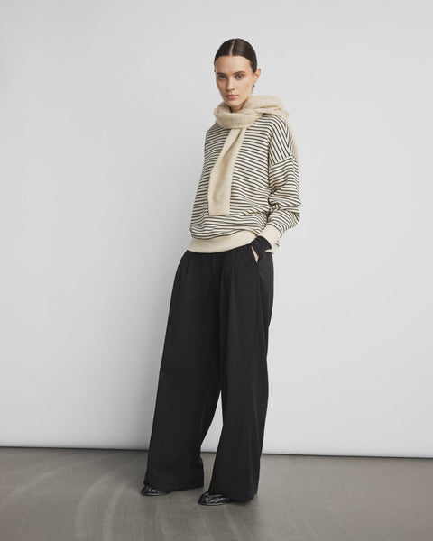MSCH Copenhagen MSCHIma Q Sweatshirt STP - Oatmeal/Black