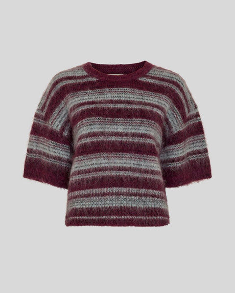 MSCH Copenhagen MSCHLycie 2/4 Pullover - Purple / Grey