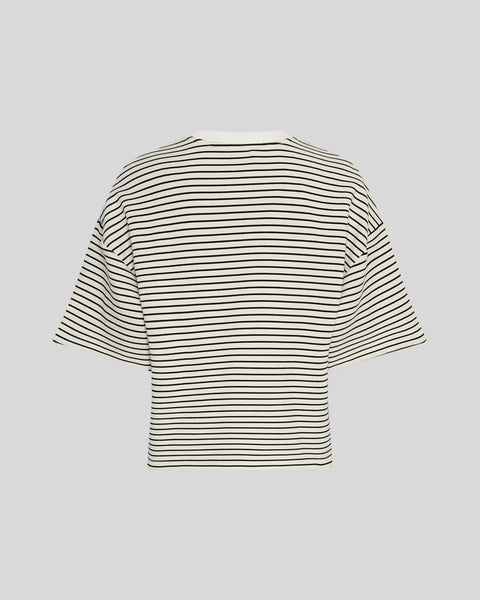 MSCH Copenhagen MSCHNilda Ima Q SS Sweatshirt - Oatmeal/Black