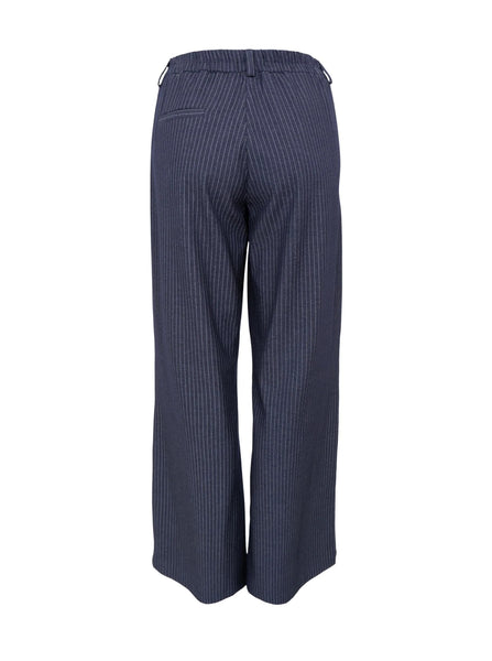Black Colour BCMoore Stripe Box Pant - Navy