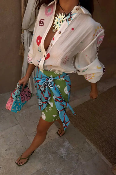 Never Fully Dressed Morocco Charms Marley Shirt - Ecru