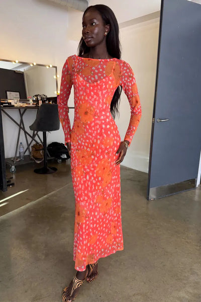 Never Fully Dressed Poppy Aria Dress - Coral